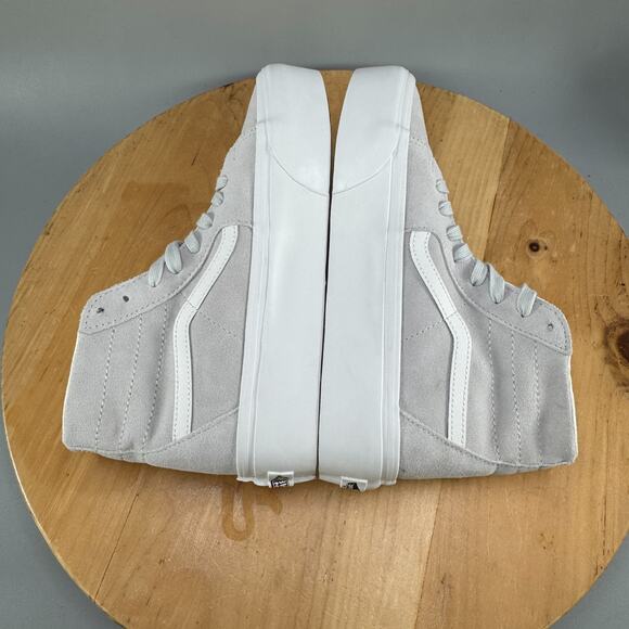 Vans Sk8-Hi Tapered Stackform Womens Size 9.5 Shoes Gray Soft Suede Sneakers NEW - Picture 6 of 9